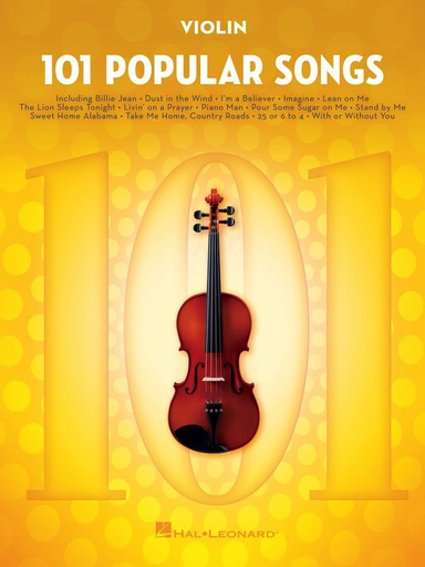 101 Popular Songs - Violin Solo - Hal Leonard 224729