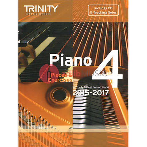 Trinity Piano Exam Pieces 2015-17 Grade 4 - Piano/CD Trinity TCL012845