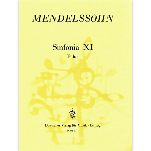 Mendelssohn - Symphony #11 in Fmaj - String Orchestra Score/Parts DVFM DV2771