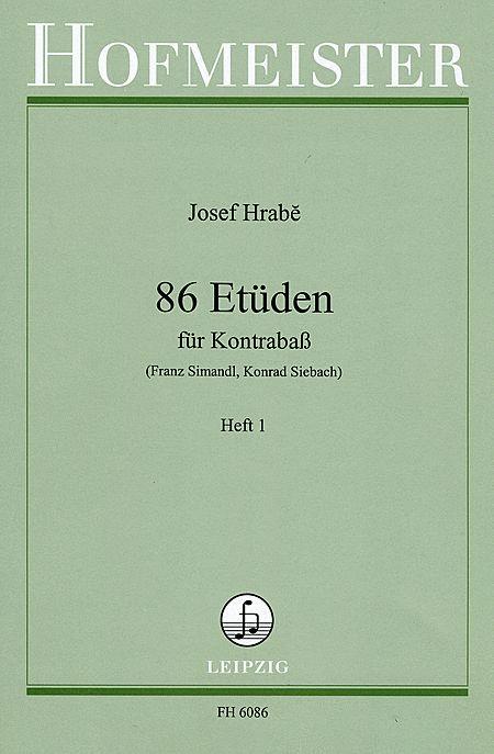 86 Etudes Vol 1 for Double Bass (Was FH3024) - Hrabe - Hofmeister