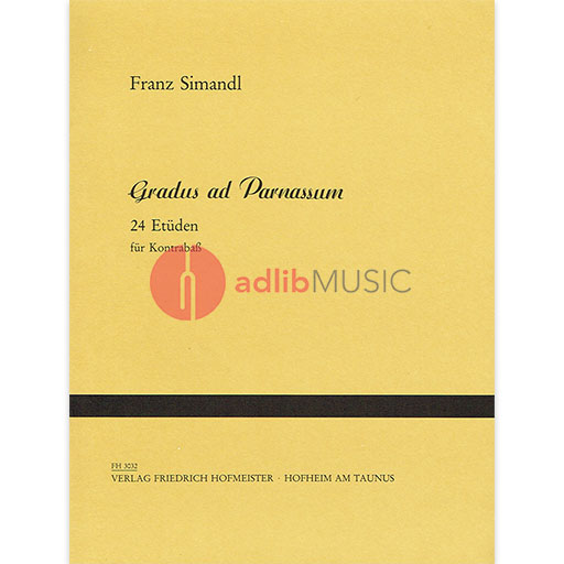 Simandl - Gradus ad Parnassum: 24 Etudes - Double Bass Solo Hofmeister FH3032