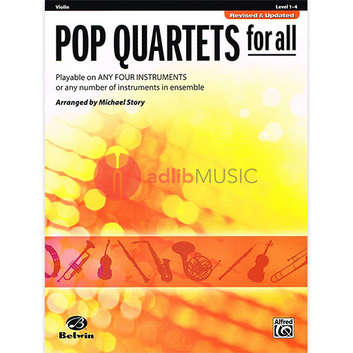 Pop Quartets for All - Violin Quartet Warner Bros 30717