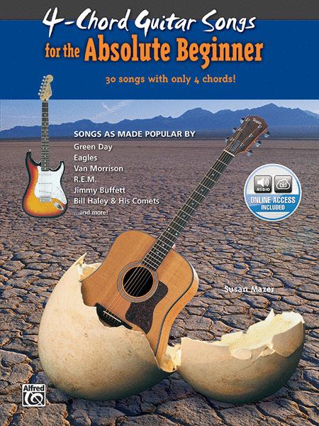 4 CHORD SONGS FOR THE ABSOLUTE BEGINNER BK/CD - MAZER SUSAN - Alfred Music