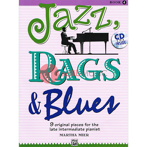 Jazz Rags & Blues Book 4 - Piano/CD by Martha 36730