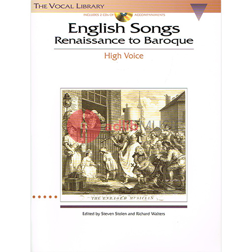 English Songs: Renaissance to Baroque - High Voice/Audio Access Online Hal Leonard 740179