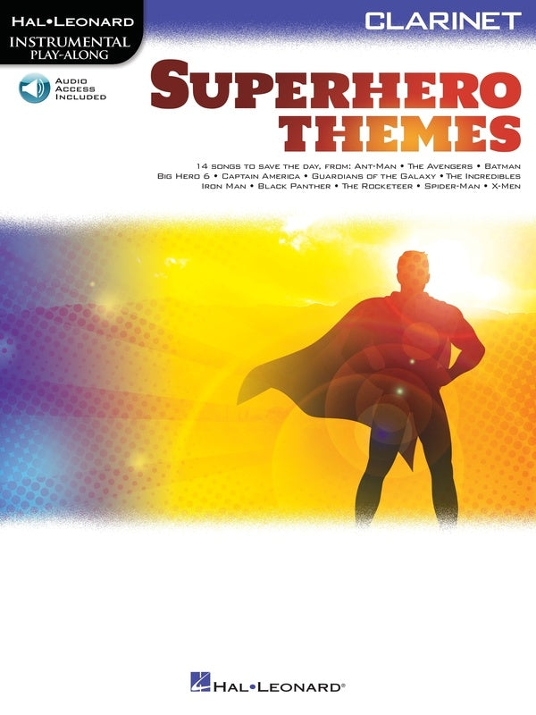 Superhero Themes Instrumental Playalong - Clarinet/Audio Access Online Hal Leonard 363196