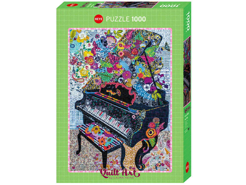 Grand Piano 1000pc Puzzle Quilt Art