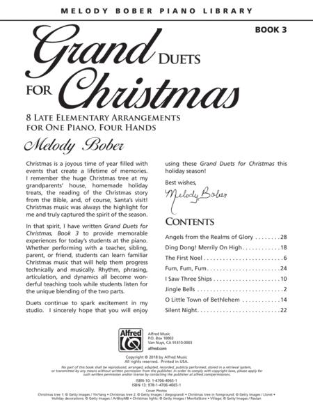 Grand Duets for Christmas Book 3 - Piano Duet Alfred 47299