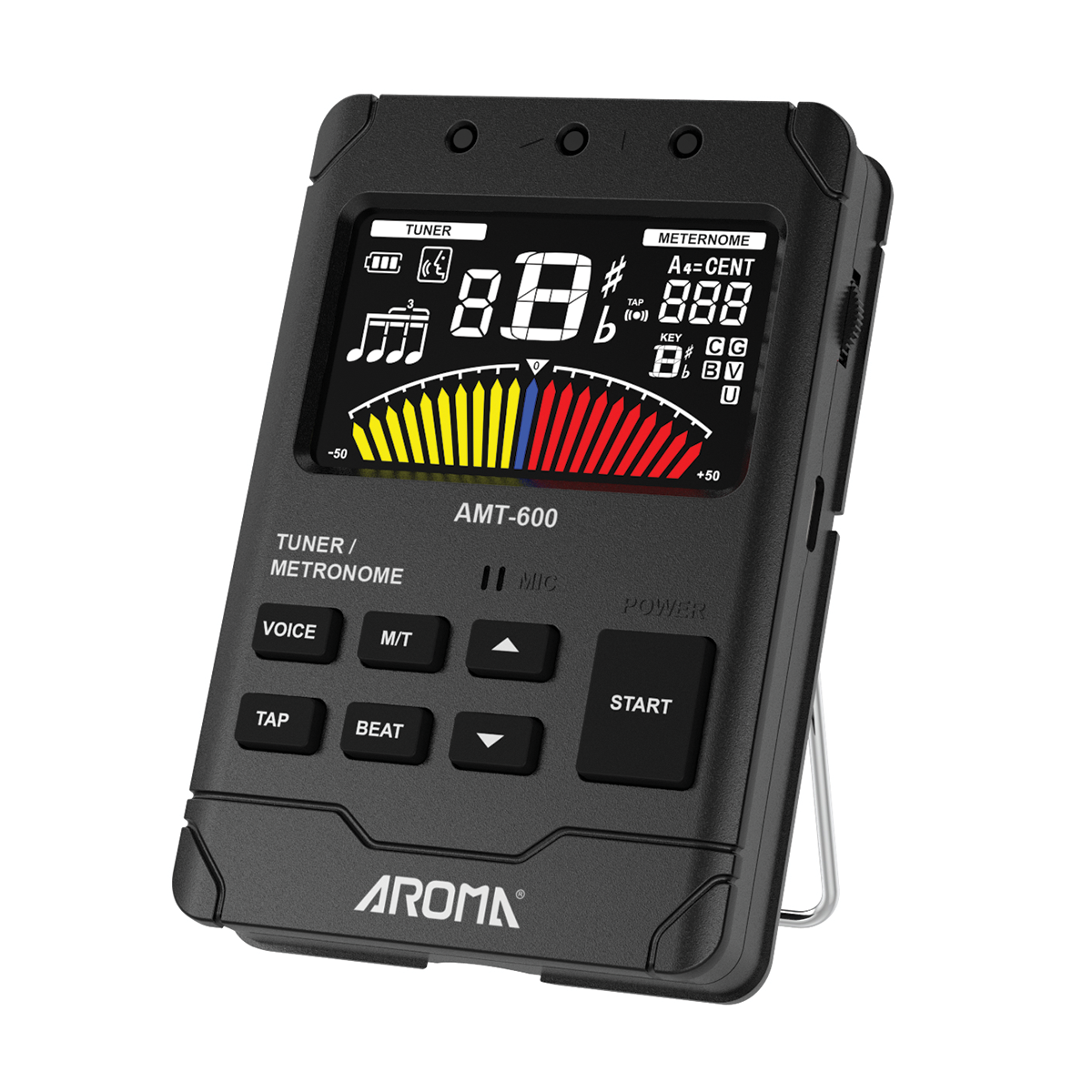 Aroma Rechargeable Chromatic Tuner / Metronome [AMT600]