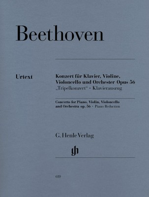 Triple Concerto in C major Op. 56 - For Piano, Violin and Cello - Ludwig van Beethoven - G. Henle Verlag Score/Parts