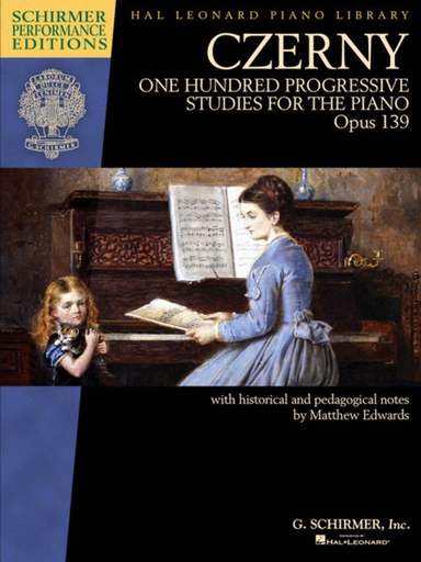 Czerny - 100 progressive Studies for the Piano Op. 139 - Schirmer Performance edition