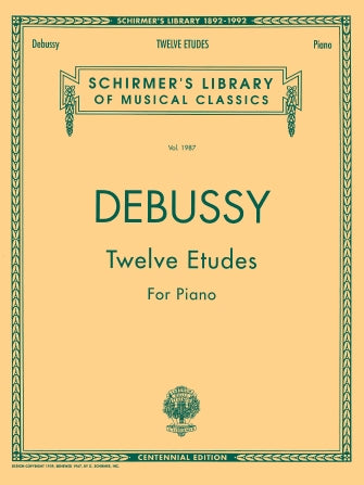 Debussy - 12 Etudes LiB1987 - Piano Solo Schirmer 50482123