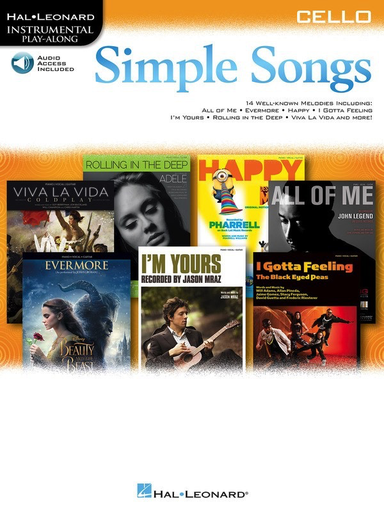 Simple Songs For Cello Book/Online Audio Access - Cello - Hal Leonard