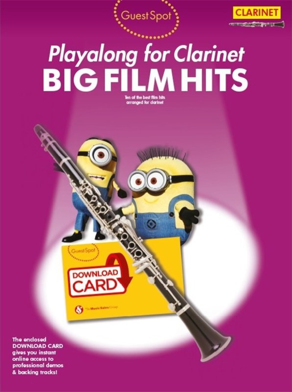 Guest Spot Playalong Big Film Hits - Clarinet Music Sales AM1010229