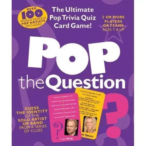 Pop the Question Pop Trivia Quiz