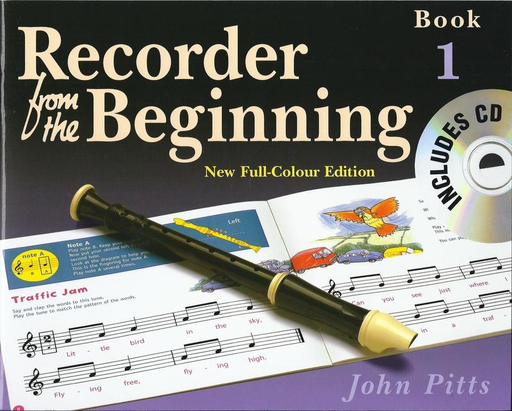 Recorder from the Beginning Book 1 - Recorder Pupils Book/CD by Pitts Thomas Nelson & Sons EJ10087