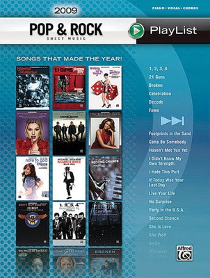 2009 Pop & Rock - Sheet Music Playlist Series Songs That Made the Year! - Hal Leonard Piano, Vocal & Guitar