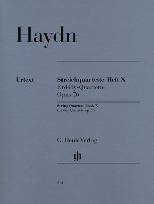 String Quartets Vol. 10 Op. 76 Nos. 1-6 - Joseph Haydn - Viola|Cello|Violin G. Henle Verlag String Quartet Parts