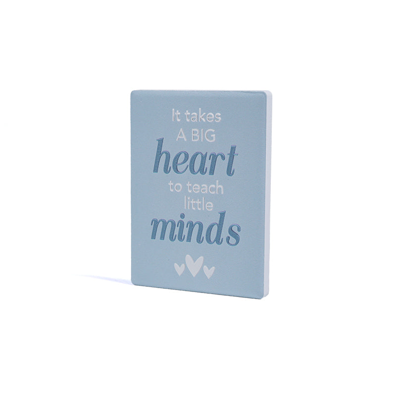 Ceramic Teacher Magnet It Takes a Big Heart to Teach Little Minds