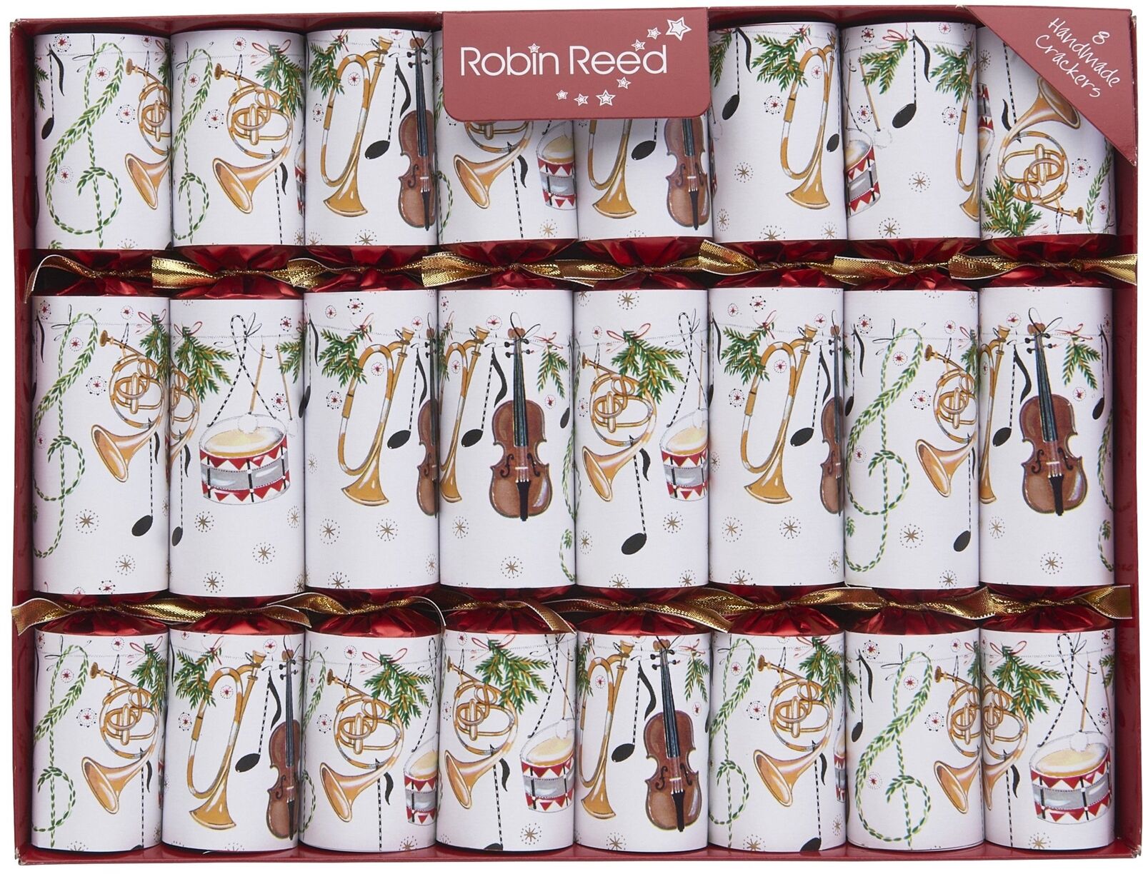 Robin Reed Christmas Crackers Music Concerto Fanfare with Musical Whistles