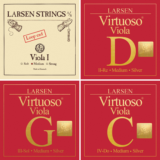 Larsen Virtuoso Soloist Viola, Set (Loop A), 15"-16.5"