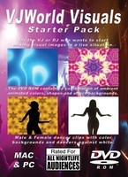 VJ World Visuals Starter Pack - Backgrounds & Dancers - Global Creative Group DVD