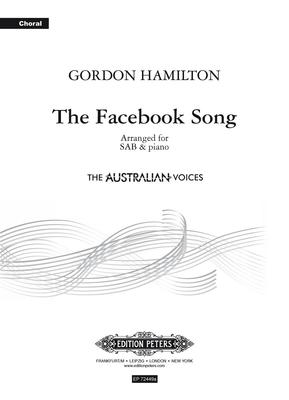 Facebook Song - for SA or 2-Part treble and piano - Gordon Hamilton - SA Edition Peters Choral Score Octavo