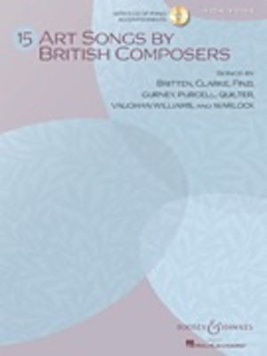 15 Art Songs by British Composers - High Voice, Book/CD - Various - Classical Vocal High Voice Boosey & Hawkes Vocal Score /CD