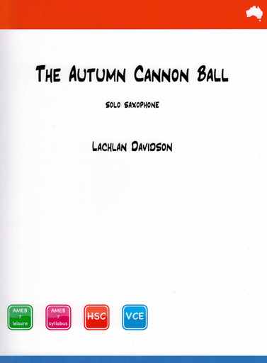 Davidson - Autumn Cannonball - Saxophone Solo Reed Music RM003