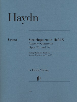 String Quartets Vol. 9 Op. 71 Op. 74 - Joseph Haydn - Viola|Cello|Violin G. Henle Verlag String Quartet Parts