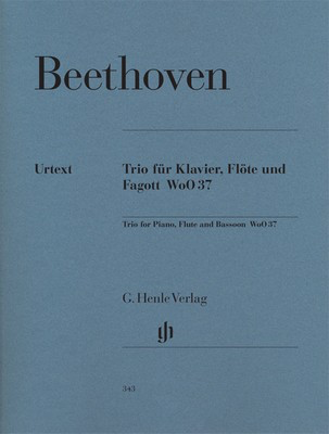 Trio WoO 37 in G major - for Flute, Bassoon and Piano - Ludwig van Beethoven - Bassoon|Flute|Piano G. Henle Verlag Piano Trio Parts