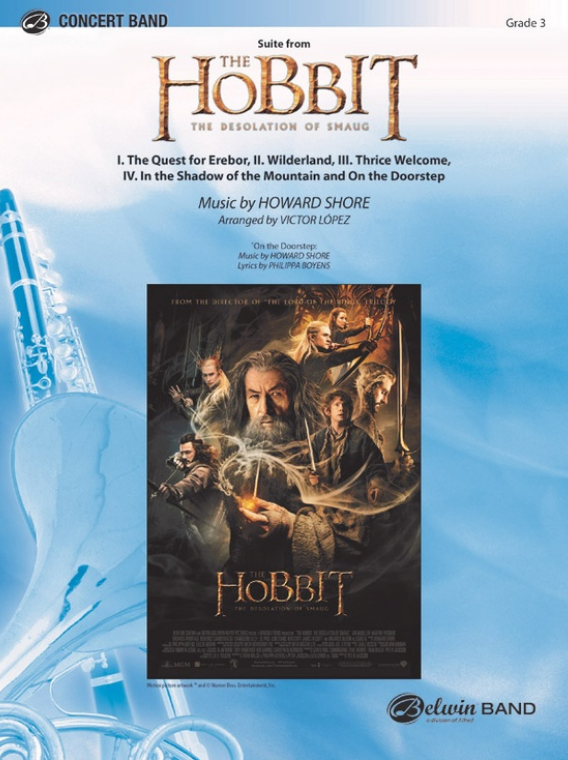 Suite the Hobbit Desolation of Smaug CB Gr 3.5 - Shore Howard - Alfred Music 42209