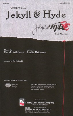 Jekyll & Hyde (Medley) - Frank Wildhorn|Leslie Bricusse - Frank Wildhorn|Leslie Bricusse Cherry Lane Music Instrumental Parts Parts