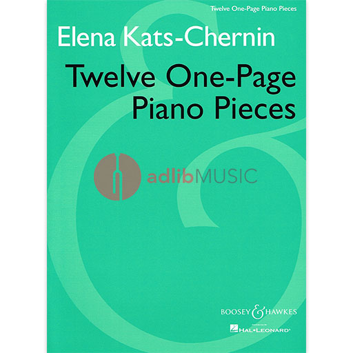 Kats-Chernin - Twelve One-Page Piano Pieces - Piano Solo Boosey & Hawkes 48019904