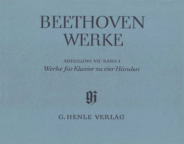 Beethoven - Works for Piano Duet - Full Score Henle HN4231