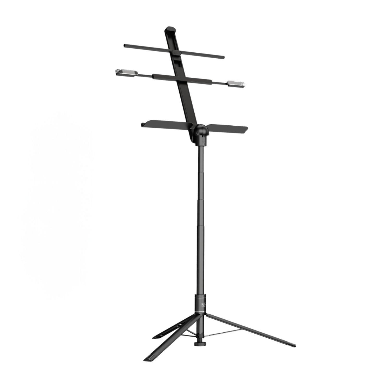 KraftGeek Bravo Collapsible Music Stand Solo Gig Kit Black with Bag