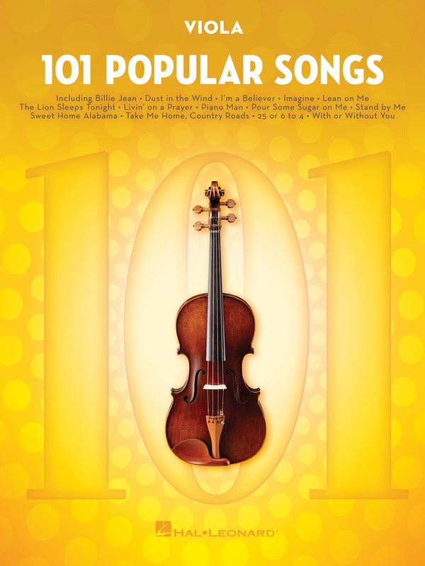 101 Popular Songs - Viola Solo - Hal Leonard 224730