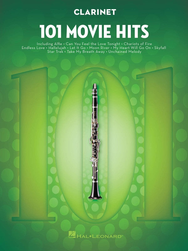 101 Movie Hits - Clarinet Solo - Hal Leonard 158088