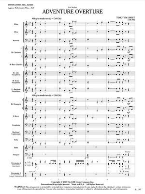 Adventure Overture - Concert Band Gr. 1.5 - Timothy Loest - FJH Music Company Score/Parts