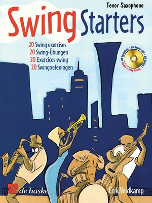 Swing Starters - Tenor Sax Play-Along Book/CD Pack - Tenor Saxophone De Haske Publications /CD