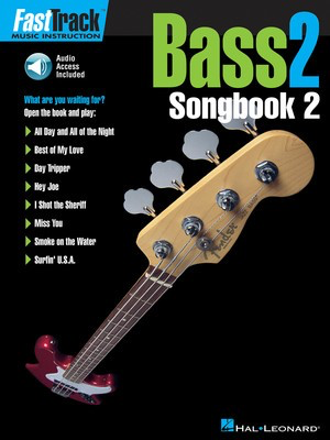 FastTrack Bass Songbook 2 - Level 2 - Bass Guitar Hal Leonard Bass TAB /CD