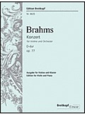 Violin Concerto in D major Op. 77 - Johannes Brahms - Violin Breitkopf & Hartel