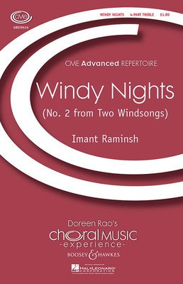 Windy Nights - (No. 2 from Two Windsongs) CME Advanced - Imant Raminsh - 4-Part Treble Boosey & Hawkes Octavo