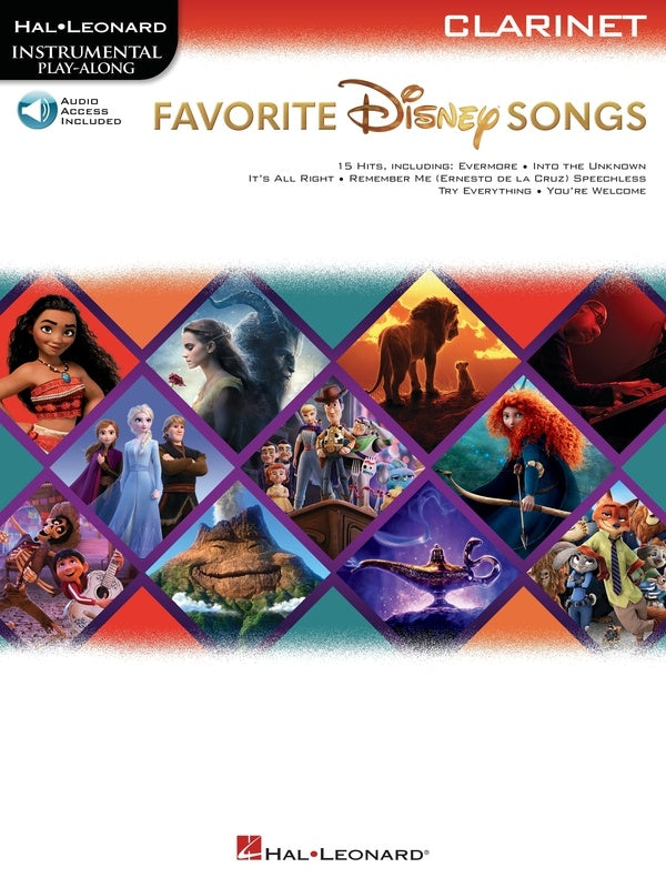 Favourite Disney Songs - Clarinet/Audio Access Online Hal Leonard 369117