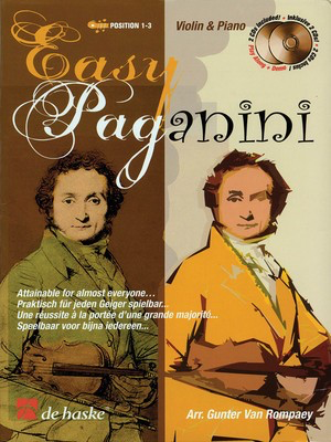 Easy Paganini - Nicolo Paganini - Violin Gunter Van Rompaey De Haske Publications /CD