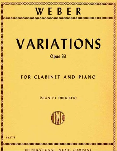 Variations in B-flat major Op. 33 - Clarinet and Piano - Carl Maria von Weber - IMC