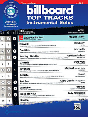 Billboard Top Tracks Instrumental Solos - Tenor Saxophone/CD Alfred 44409