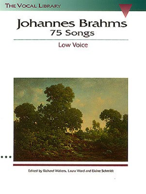 Brahms - 75 Songs - Low Voice/Piano Accompaniment Hal Leonard 740015