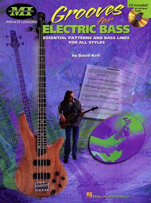 Grooves for Electric Bass - Essential Patterns and Bass Lines for All Styles - David Keif - Bass Guitar Musicians Institute Press Bass TAB /CD