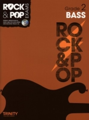 Rock & Pop Exams: Bass - Grade 2 - Book with CD - Bass Guitar Trinity College London /CD